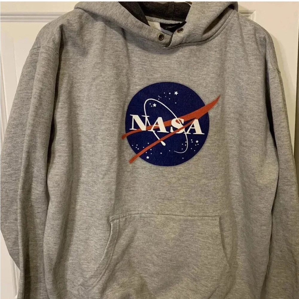 NASA Prairie Mountain Gray Hoodie mens‎ sz S